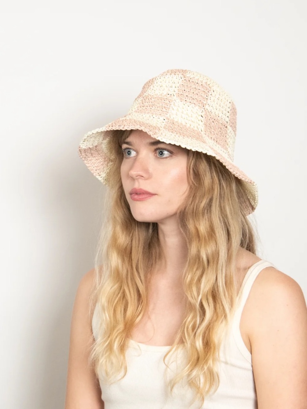 Wyeth checkered straw hat - Picture 6 of 10